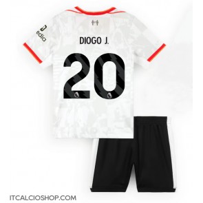 Liverpool Diogo Jota #20 Terza Maglia Bambino 2024-25 Manica Corta (+ Pantaloni corti)